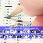 Karnataka Diploma CET 2023 KEA DCET