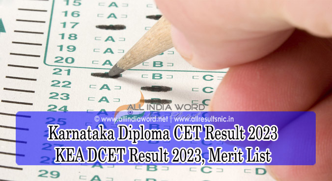 Karnataka Diploma CET 2023 KEA DCET