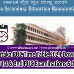Karnataka 2nd PUC Exam Date Sheet 2024
